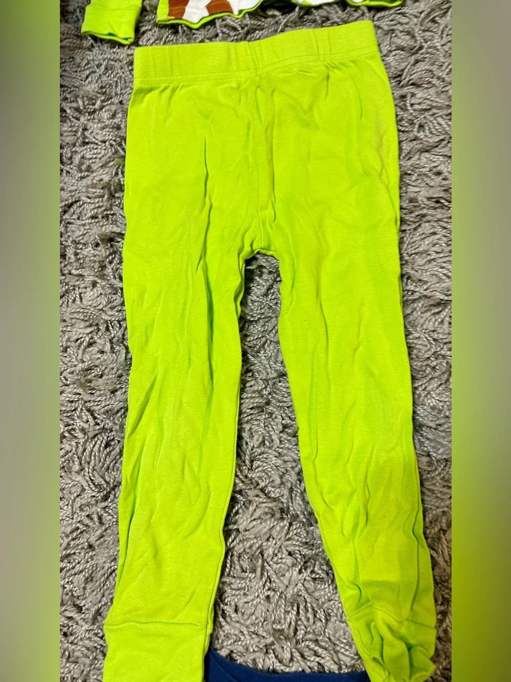 Bright Green Toy Story Long Sleeve Pajama Set